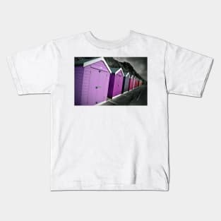 Bournemouth Beach Huts Dorset England Kids T-Shirt